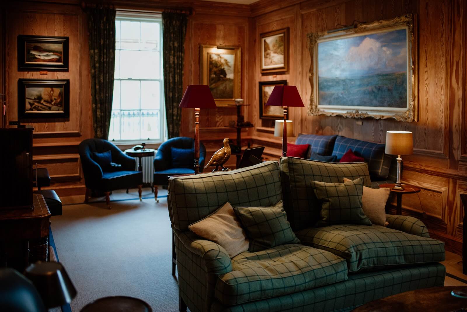 The library at Links House, Dornoch // Credit: Links House